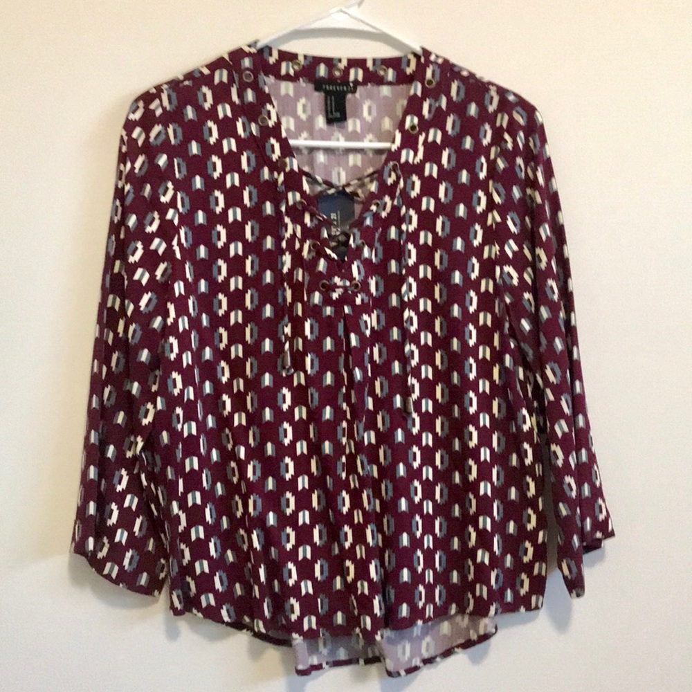 Forever 21 Tribal Print Top